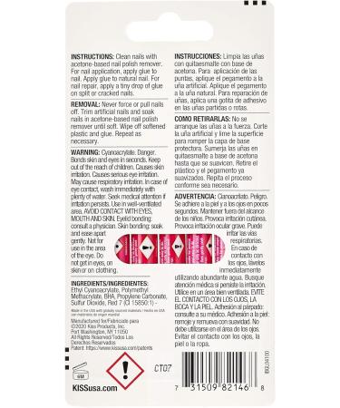 Kiss Pink Gel Nail Glue 0.07 Ounce (Pack of 5) Nail Glue - Buy Online on GoSupps.com