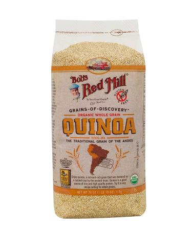 Bob's Red Mill Organic White Quinoa 26 Ounce Packages (Pack of 4) - 6.48 Pounds Total - Buy Online on GoSupps.com