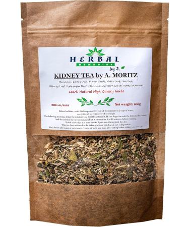 Kidney Tea UTI Urinary Detox Support - Herbal Remedies by J. - Stones Relief Infection Treatment - 100g Loose Formula - Buy Online on GoSupps.com