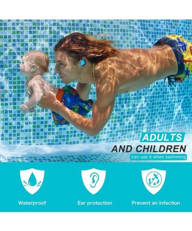 2021 Waterproof Reusable Silicone Ear Plugs - 8 Pairs for Sleeping, Swimming, and Snoring - 32dB Noise Cancelling - Highest NRR - Buy Online on GoSupps.com