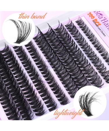 Boahankuke 2 Style Cluster Lashes Extension Kit - D Curl Natural Individual Volume Eyelashes with Bond and Seal Glue - 200PCS 10-18MM - Buy Online on GoSupps.com