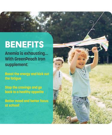 Baby's Liquid Iron Supplement with Folic Acid, Vitamins - Non-GMO, Vegetarian, Gluten Free | Gentle Iron Drops for Infants & Toddlers 1 Fl Oz - Buy Online on GoSupps.com