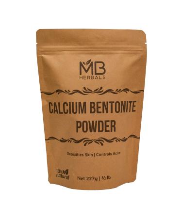 MB Herbals Bentonite Clay 8 oz | 227G / 0.5 LB | Calcium Bentonite Clay Powder | Anti-ageing Detoxifying Clay | Suitable for Oily Skin | External Use Only