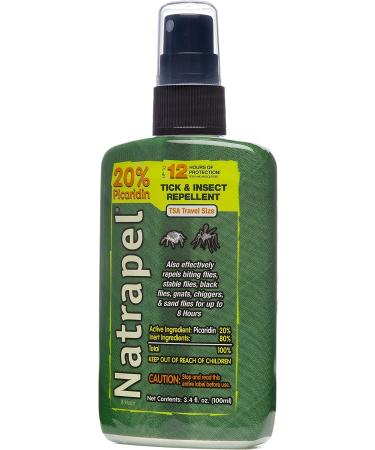 Natrapel Picaridin Insect Repellent 3.4 oz Pump Spray | 12-Hour Bug Repellent - Repels Mosquitoes, Ticks & More - Buy Online on GoSupps.com