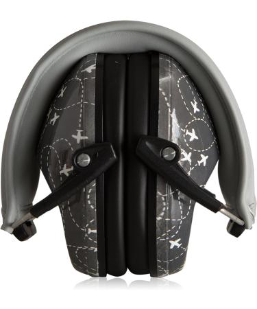 Designer Muted Hearing Protection for Kids - Adjustable Ear Muffs from Toddler to Teen, Aero Gray - Buy Online on GoSupps.com