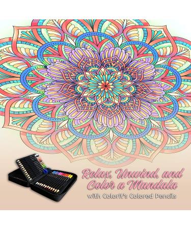 ColorIt Mandalas Volume VIII Adult Coloring Book - 50 Floral & Geometric Designs - Spiral Binding - Lay Flat Hardcover - USA Printed - Buy Online on GoSupps.com