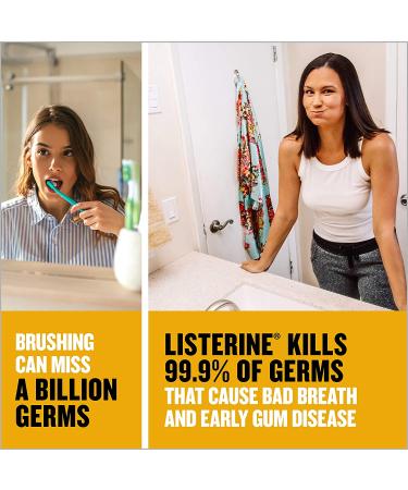 Listerine Original Antiseptic Mouthwash 1L - Kills 99% of Germs for Fresh Breath & Healthy Gums | ADA Accepted Original Flavor - Buy Online on GoSupps.com