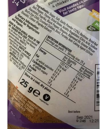  Nando's Nando's Peri-Peri Rub Pack of 4 Vegan Chicken Seasoning Rubs 4 Flavors (one of each flavor) Lemon & Herb Garlic Medium Hot 25g each - Buy Online on GoSupps.com