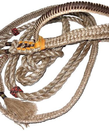Bull Rope 9/9 Right-Hand Lace Full Leather- Length with Knot 14 Feet Bull Riding Rope Right Hand High Strength |Polypropylene Rope| Rope Knots| Bull Riding Rope| Bull Riding - Buy Online on GoSupps.com
