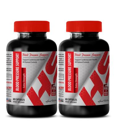 Energy Vitamin b12 - Blood Pressure Support - Extra Strength - Energy Boost Formula - 2 Bottles (120 Capsules)