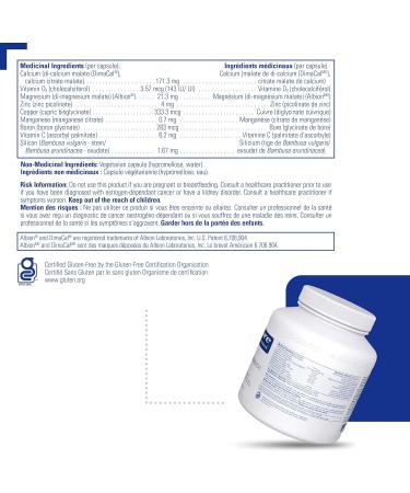 Pure Encapsulations - OsteoBalance - Hypoallergenic Supplement to support Calcium Absorption and Enhance Healthy Bone Mineralization* - 210 Vegetable Capsules - Buy Online on GoSupps.com