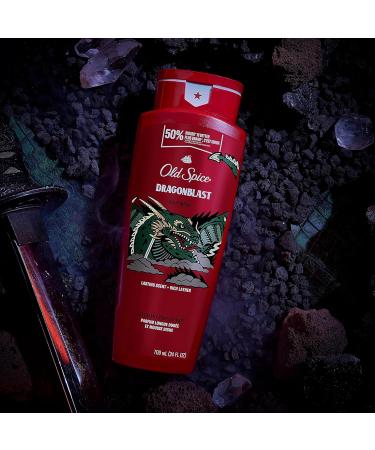 Old Spice Body Wash for Men Dragonblast Long Lasting Lather 709 ml Body Wash Dragonblast 709 ml (Pack of 1) - Buy Online on GoSupps.com