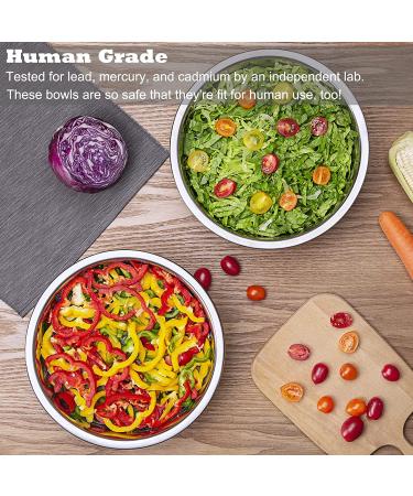 Podinor Stainless Steel Dog Water Bowls for Large Dogs - 1.3 Gallon Capacity (2 Pack) - Black - Buy Online on GoSupps.com