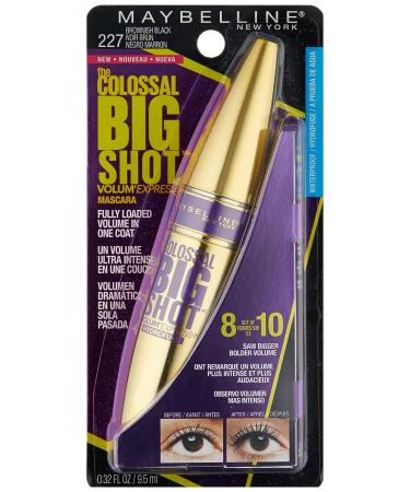 Maybelline Volum' Express The Colossal Big Shot Waterproof Mascara in Brownish Black - 0.32 fl. oz - Buy Online on GoSupps.com