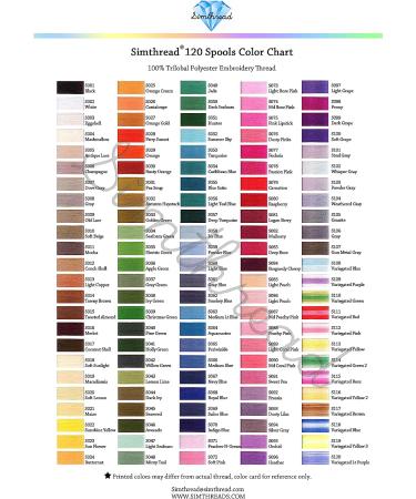 Simthread 120 Colors Polyester Embroidery Thread Kit - 550Y - Similar to Madeira & Robinson-Anton - 40 Weight for Home Sewing - Buy Online on GoSupps.com