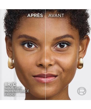 L'Or al LOr al Paris True Match Foundation 8RC Natural Coverage Foundation with Hyaluronic Acid and SPF 1630 ml Vegan AVAILABLE IN 48 SHADES enriched with hyaluronic acid - Buy Online on GoSupps.com