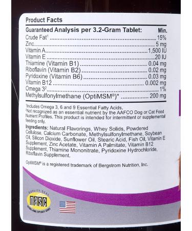 Kala Health Comfort DermGard Skin and Coat Supplement for Dogs 60 Count Supports Healthy Skin Shiny & Reduce Excessive Shedding Contains MSM Fish Oil & Omega 3 6 and 9 Essential Fatty acids - Buy Online on GoSupps.com