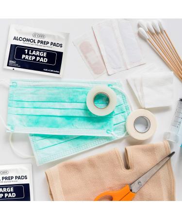 JJ CARE Large Alcohol Prep Pads 70% Isopropyl Alcohol - Pack of 120, Individually Wrapped, Sterile 2-Ply Alcohol Wipes 4.33x5.90 Inch - Buy Online on GoSupps.com