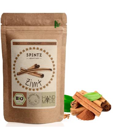 Spintz Bio Ceylon cinnamon rods 50st.|13-14 cm extra long organic cinnamon ceylon stick |Sustainable and plastic -free packed |Each fresh Ceylon cinnamon organic produced 340.0 gram