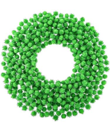 Hestya 500 Pcs 0.5 Glitter Pom Poms for Christmas Crafts - Light Green - Buy Online on GoSupps.com