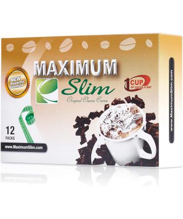 Premium Organic Instant Cocoa for Weight Loss, Fat Burn & Detox - Green Coffee Bean Extract & Natural Herbs - 12ct - Buy Online on GoSupps.com
