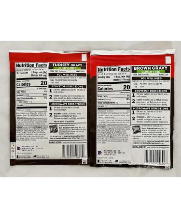 McCormick Gluten Free Gravy Mix Bundle - Turkey & Brown Gravy Mixes - 0.88 oz (Pack of 4) - Buy Online on GoSupps.com