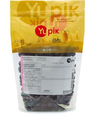 Yupik Dark Chocolate Covered Cranberries 1 kg 6 Count Kosher Dried Fruits Dried Cranberries Dipped in Chocolate Smooth & Rich Source of Fiber & Iron Dark Chocolate Candy Classic Sweet Snacks - Buy Online on GoSupps.com