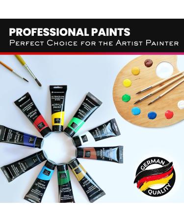 WEISBRANDT Titanium White Acrylic Paint - 4 oz, Rich Pigment, Non Fading & Non Toxic - Buy Online on GoSupps.com