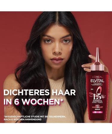 L'Or al Paris Elvital Anti-Hair Loss Serum - Strengthen Weak & Brittle Hair with 1.5% Aminexil Caffeine & Arginine - 102ml Fluid for Full Hair Resistance - International Shipping Available - Buy Online on GoSupps.com