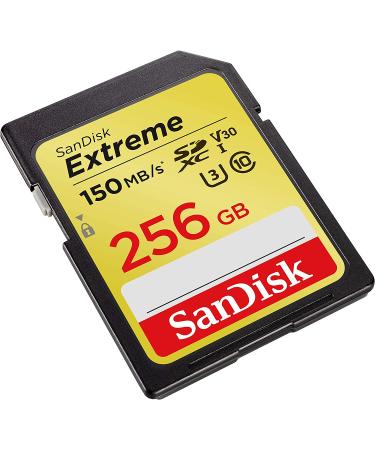 SanDisk 256GB Extreme SDXC Memory Card - 150MB/s, C10, U3, V30, 4K UHD - SDSDXV5-256G-GNCIN - Buy Online on GoSupps.com