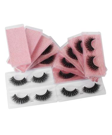 10 Pairs 3D Soft Mink False Eyelashes - Handmade Wispy Fluffy Long Lashes | Natural Eye Extension Makeup Kit (K005) - International Shipping - Buy Online on GoSupps.com