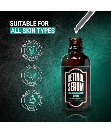 Abera Men Retinol Serum, Reduces Dark Spots, Melasma, Wrinkle & Eye Bag, Hydrating and Smoothing Formula for Men with Niacinamide 5% & Retinyl, Anti-Aging Effect (Set 2 + Gift) - Buy Online on GoSupps.com