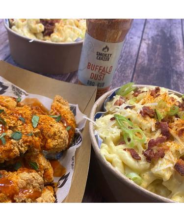 Buffalo Dust BBQ Rub Shaker | The Smokey Carter | Tangy Buffalo seasoning with butter ideal for wings strips and thighs. | Great on chicken wings - Buy Online on GoSupps.com