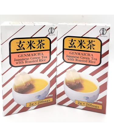 Genmaicha 20bags - Japanese Green Tea with Roasted Rice (2packs)