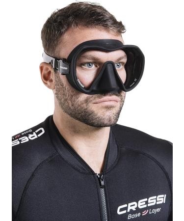 Cressi Adult Frameless Scuba Diving Mask - Soft Silicone Skirt - Z1 - Black/Black - Buy Online on GoSupps.com