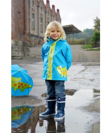 Playshoes Kids Waterproof Raincoat 140 Crocodile - Unisex Regenjacke Wind and Waterproof Rainwear - Buy Online on GoSupps.com