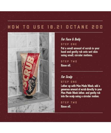 18.21 Man Made Octane Series Moisturizing Lotion - Hydrating Face Body & Scalp Scrub for Men - Shop Internationally - Buy Online on GoSupps.com
