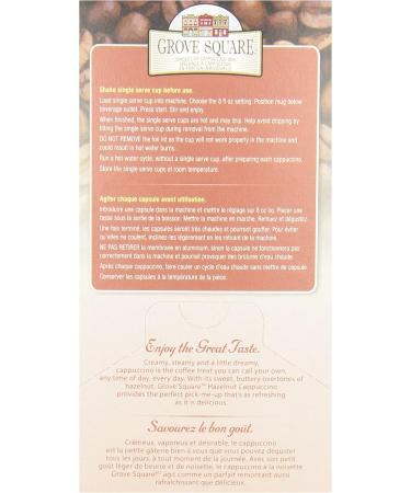 Grove Square Hazelnut Cappuccino 96-Count Brown 96 count Hazelnut Cappucino - Buy Online on GoSupps.com