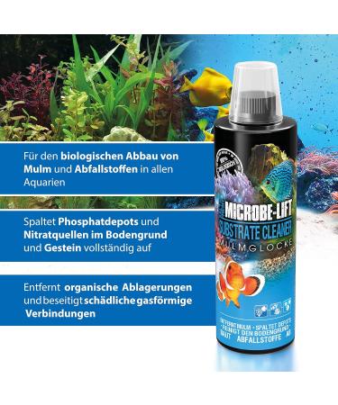 Microbe-Lift Substrate Cleaner - 3785 ml - 100% Biological Aquarium Soil Cleaner for Freshwater & Saltwater - Removes Mulm & Dirt Promotes Healthy Aquatic Life - Buy Online on GoSupps.com