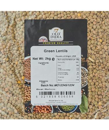 Old India Green Lentils 2kg - Premium Quality | Buy Online - Buy Online on GoSupps.com