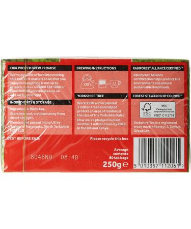 YORKSHIRE black tea 80 Sachets - 1 unit - Buy Online on GoSupps.com