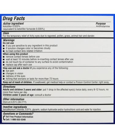 Alaway Allergy Eye Itch Relief Drops, Antihistamine Formula, 10 mL - Pack of 2 - Buy Online on GoSupps.com
