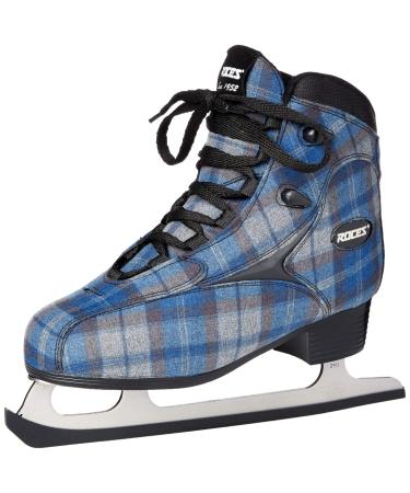 Roces Women's Logger Ice Skates Superior Italian Navy/Gray Plaid 450647 00001 US 6