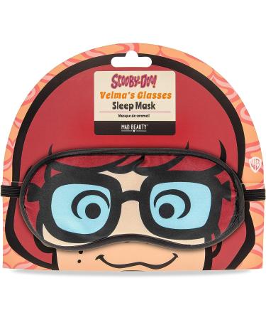 Mad Beauty Scooby-Doo Velma Glasses Eye Mask | Plush Backing, Comfortable & Fun Nerdy Design for Better Sleep and Stress Relief - Buy Online on GoSupps.com