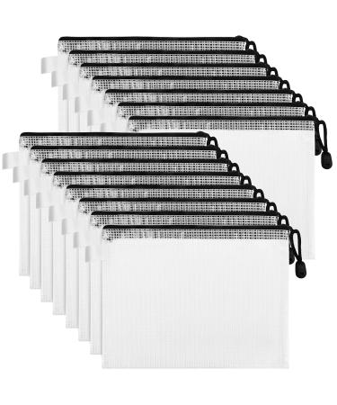 Belle vous large plastic document bag zip folder transparent (15stk) - document folder A4 gathering folder A4 - View folder A4 waterproof travel documents folder organizer A4 for documents