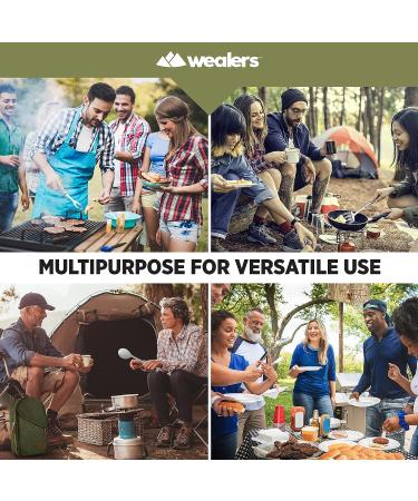 Portable Camp Kitchen Utensil Set - 13 Piece BBQ Cooking Gear in Water-Resistant Case - Buy Online on GoSupps.com