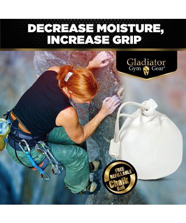 400g Refillable Gym Chalk Ball for Weightlifting & Climbing | 14oz Magnesium Carbonate Powder for Dry Hands & Pole Grip - Buy Online on GoSupps.com