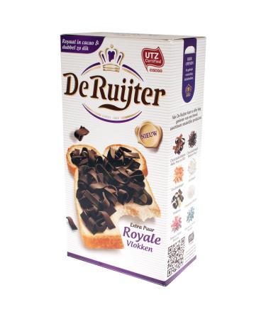 De Ruijter Chocolate Vermicelli, Chooclat, Royal Vlokken Extra Pure Flakes, 300g