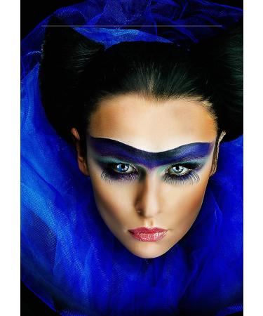 Shop Eyecatcher 84063141-628 Blue Colored Contact Lenses - 12 Month Durable Perfect for Carnival Mardi Gras & Halloween - Buy Online on GoSupps.com