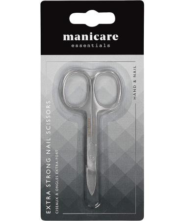 Manicare Extra Strong Nail Scissors - Surgical Grade Japanese Stainless Steel for Precision Trimming of Tough Nails - Long Lasting Sharp Blades for Manicure and Pedicure - Buy Online on GoSupps.com